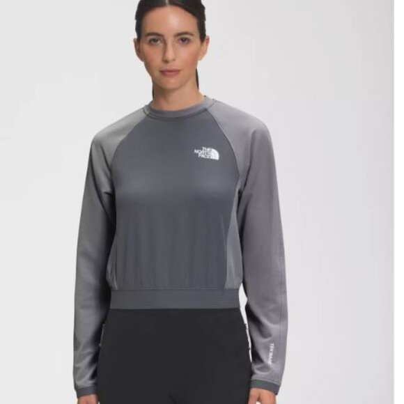 The North Face Tekware Futurefleece Sweatshirt Top Womens XL Gray Pullover 0301D - Picture 1 of 8